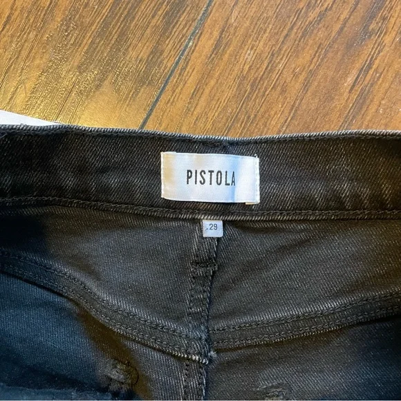 pistola Black Cropped Straight Crop Jeans - Picture 6 of 11